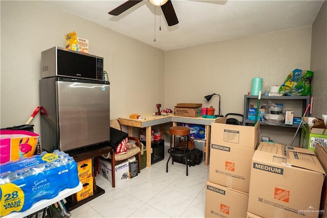 813 W 13th St, San Juan, TX 78589 - storage featuring ceiling fan