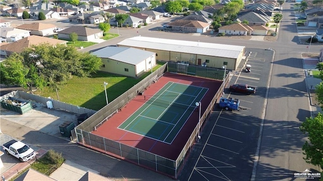 bird's eye view with a residential view