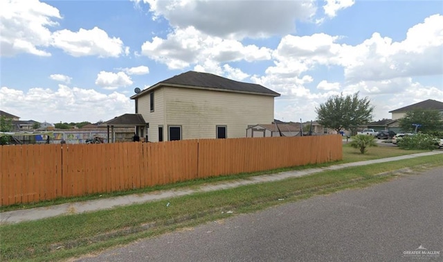 view of side of property