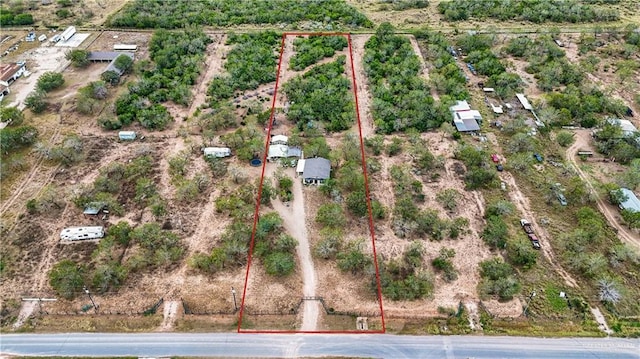 bird's eye view featuring a rural view