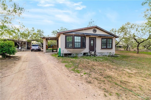 view of front of property