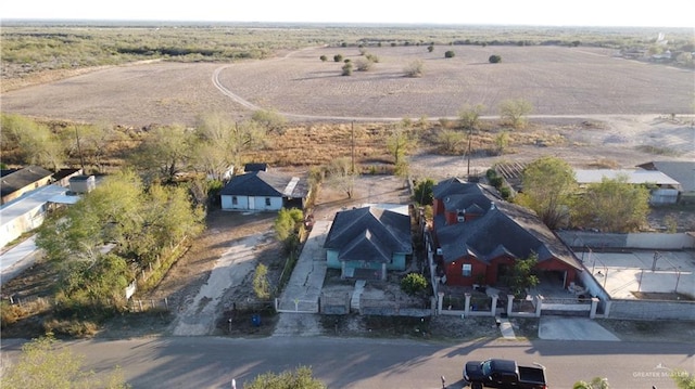 bird's eye view with a rural view