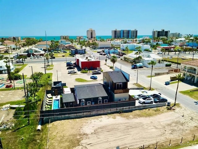 drone / aerial view featuring a view of city