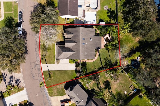 2702 Lazy Lake Dr, Harlingen, TX 78550 - aerial view of property's location featuring property parcel outlined