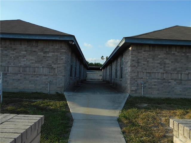 view of home's exterior