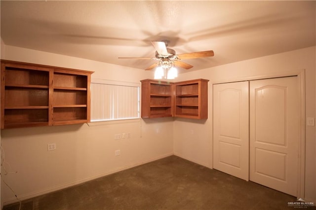 1717 Edward Dr, Edinburg, TX 78539 - spare room with ceiling fan and dark colored carpet
