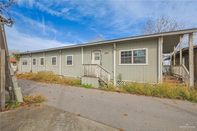 view of manufactured / mobile home