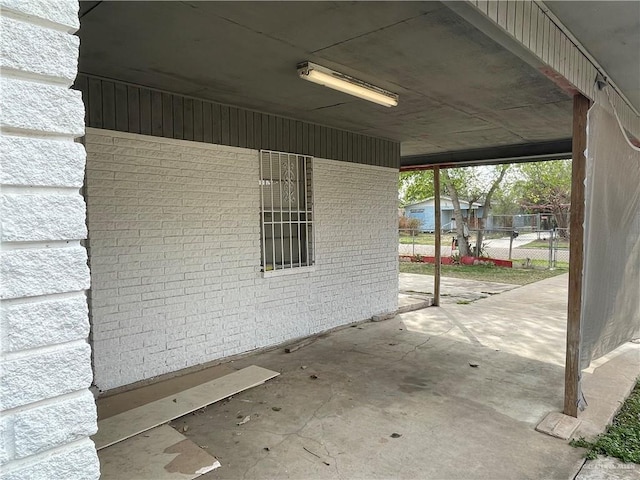 view of patio / terrace with fence