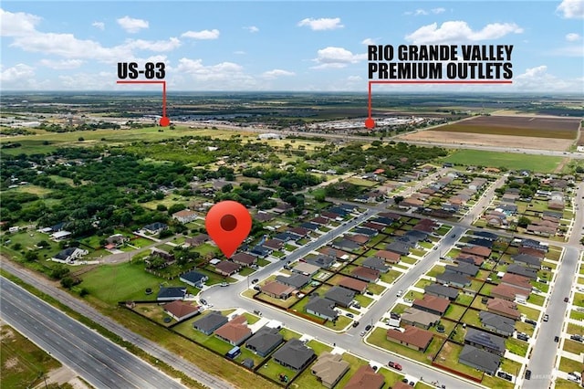 109 Aaron St, Mercedes, TX 78570 - aerial view of property's location
