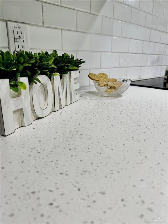 interior details featuring white cabinets