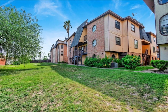 view of property with central AC