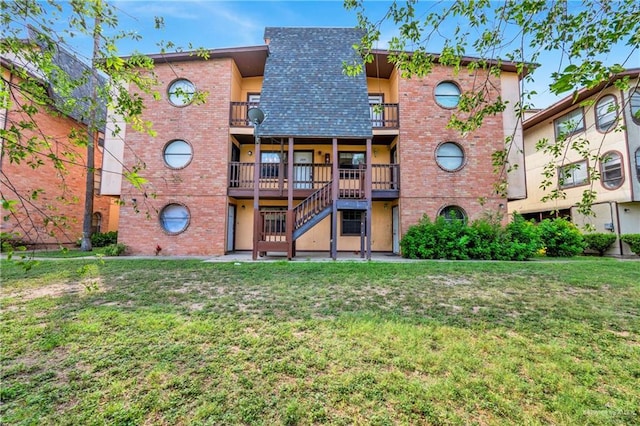 view of property with stairway