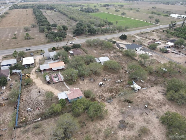 drone / aerial view featuring a rural view