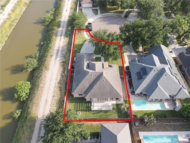 2600 Northgate Ln, Mcallen, TX 78504 - bird's eye view with a water view