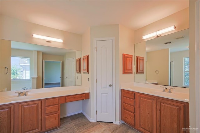 bathroom featuring vanity