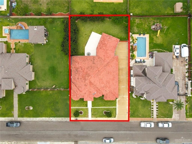 1410 Lobelia St, Weslaco, TX 78599 - view of property location featuring property parcel outlined