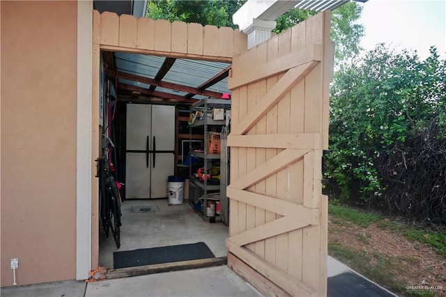 view of outbuilding