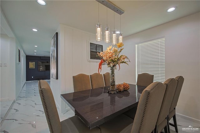 view of dining room