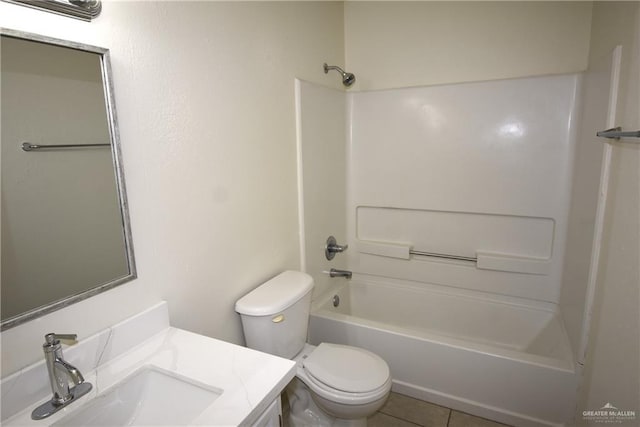 202 E Cardinal Ave, Pharr, TX 78577 - full bath with vanity, bathing tub / shower combination, toilet, and tile patterned floors