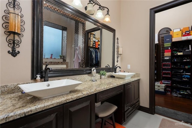 bathroom with vanity