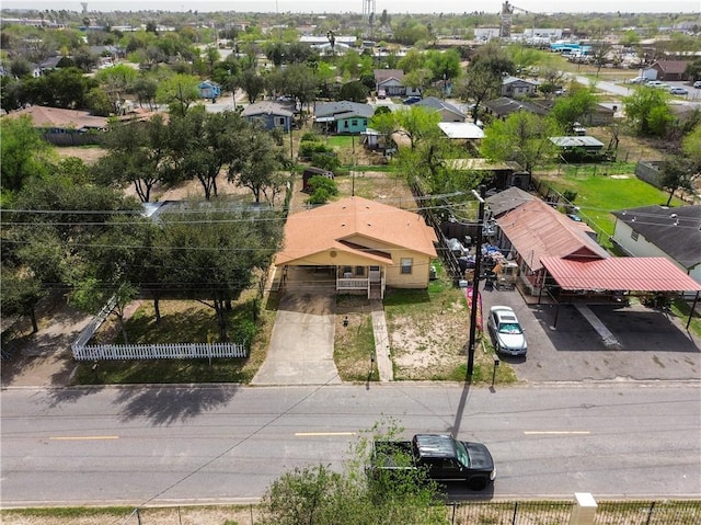 bird's eye view with a residential view