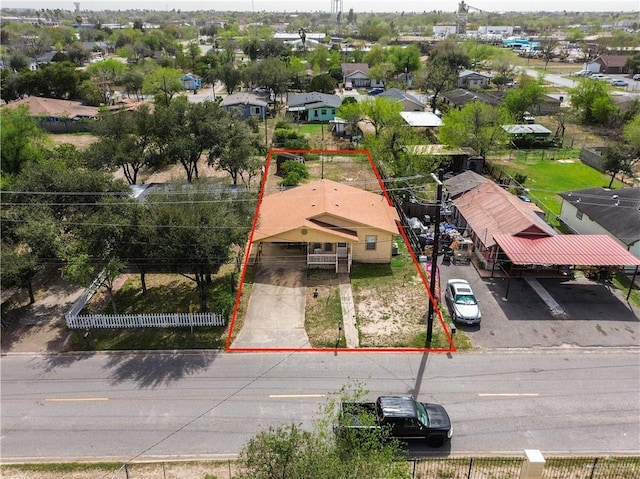 bird's eye view featuring a residential view