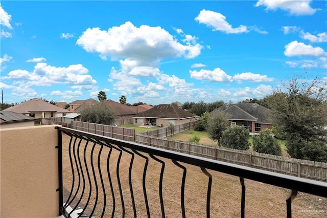 view of balcony