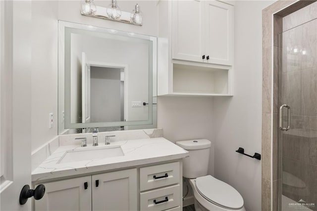 3312 Saturn St, Edinburg, TX 78542 - bathroom with a shower stall, toilet, and vanity