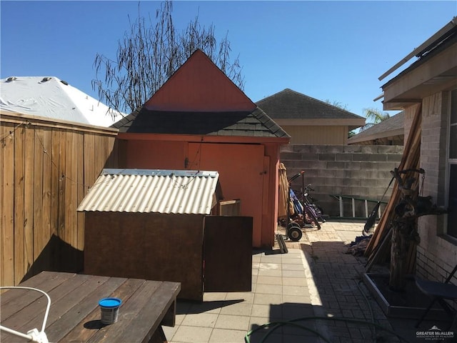 view of patio / terrace featuring a fenced backyard