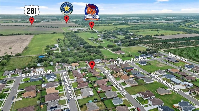 birds eye view of property