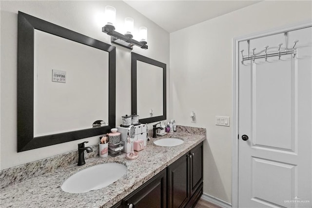 bathroom featuring vanity