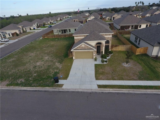 birds eye view of property featuring a residential view