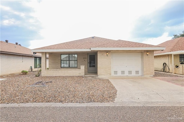 ranch-style house with a garage