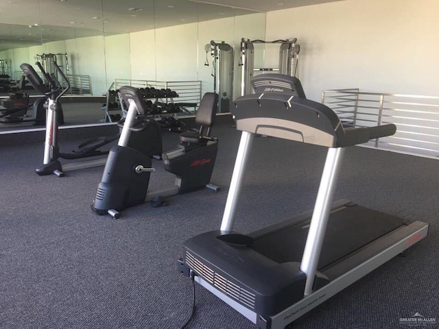 view of exercise room