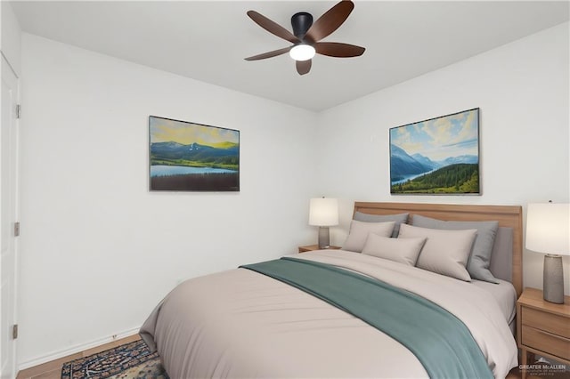2013 Mynah Ave, Mcallen, TX 78504 - bedroom with baseboards and ceiling fan
