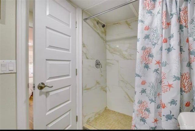 200 Padre Blvd Unit 2102, South Padre Island, TX 78597 - bathroom with a shower with shower curtain