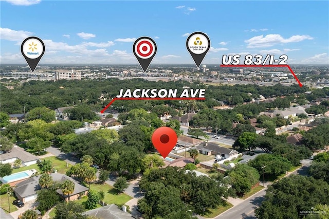 106 E Ithaca Ave, Mcallen, TX 78501 - bird's eye view of a tree filled landscape