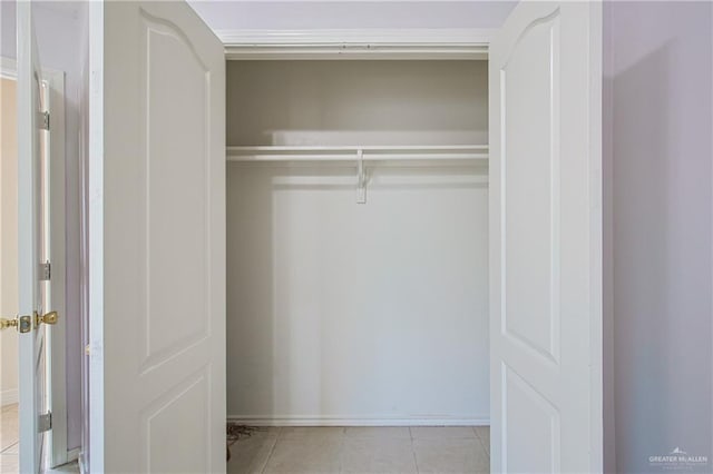 view of closet