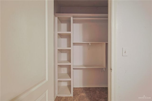 view of closet