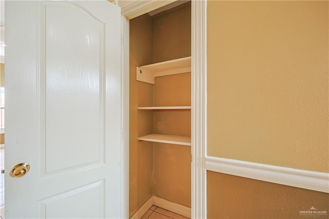 view of closet