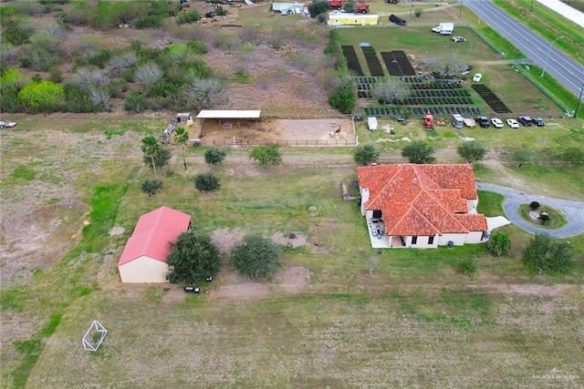 drone / aerial view featuring a rural view