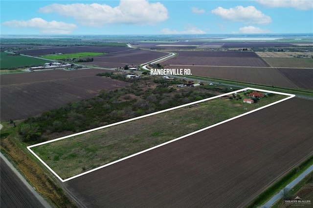 drone / aerial view featuring a rural view