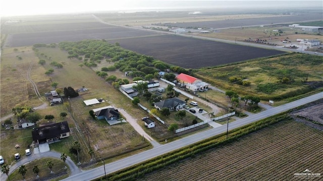 drone / aerial view featuring a rural view