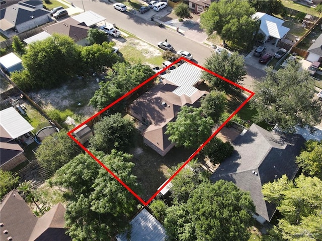 1604 E Kennedy Ave, Alton, TX 78573 - aerial view of residential area with property boundaries highlighted