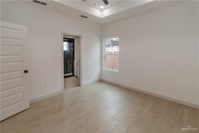 405 S 23rd St, Hidalgo, TX 78537 - unfurnished room featuring ceiling fan and light wood finished floors