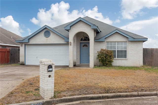 ranch-style house with a garage