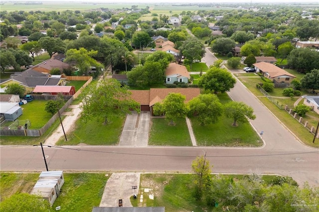 drone / aerial view with a residential view