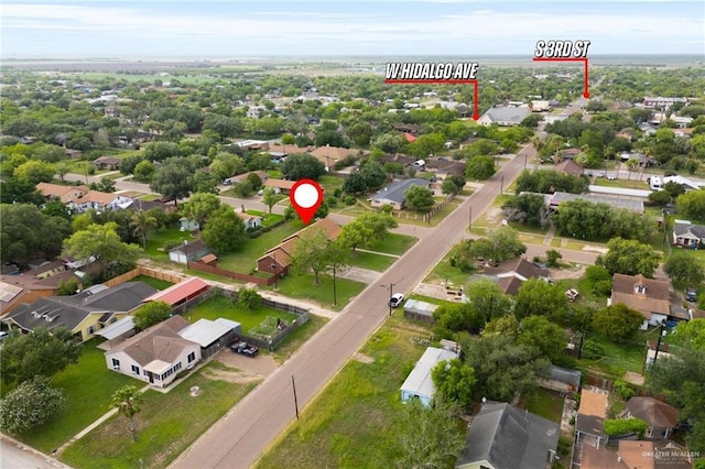 bird's eye view featuring a residential view