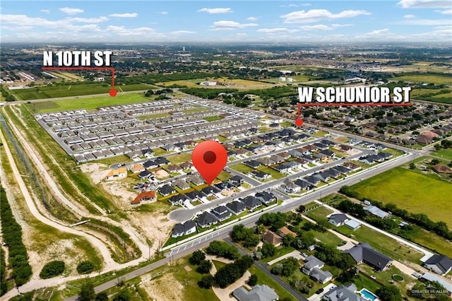 1008 N Buxton Ave, Edinburg, TX 78541 - aerial overview of property's location