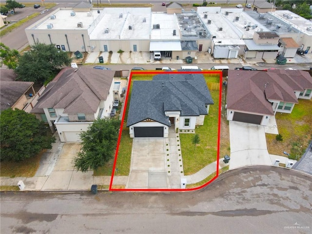 2427 Summer Breeze St, Mission, TX 78572 - aerial view of property's location with property parcel outlined